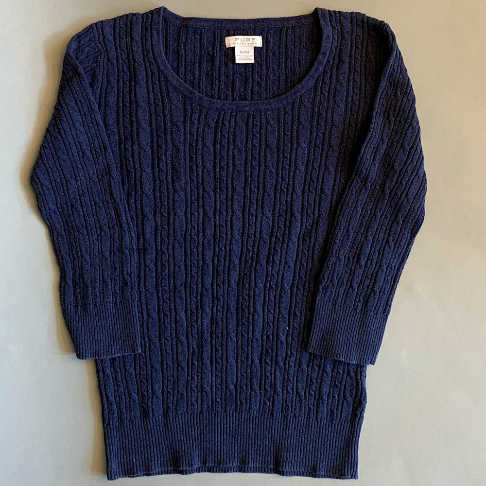 Navy Sweater by Alfred Sung